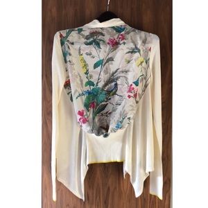 COPY - Ted Baker Floral Bird Waterfall Cardigan